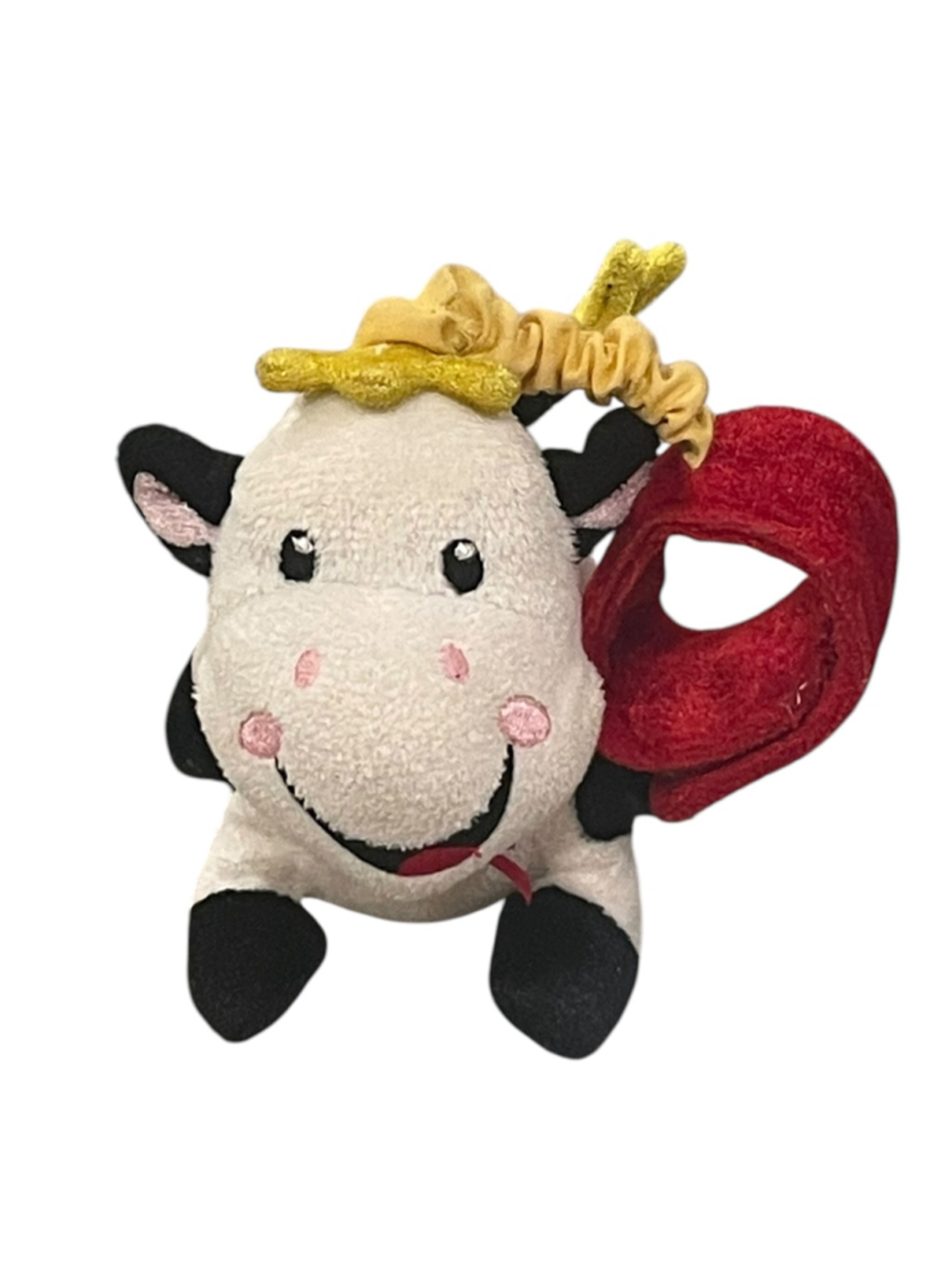 Fisher Price Hanging Rattle Cow Plush Baby Toy 5" - Picture 5 of 14